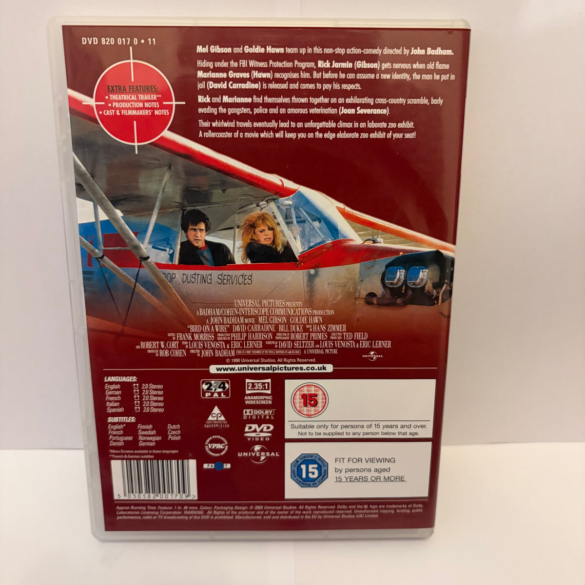 Bird on a Wire (1990) - DVD