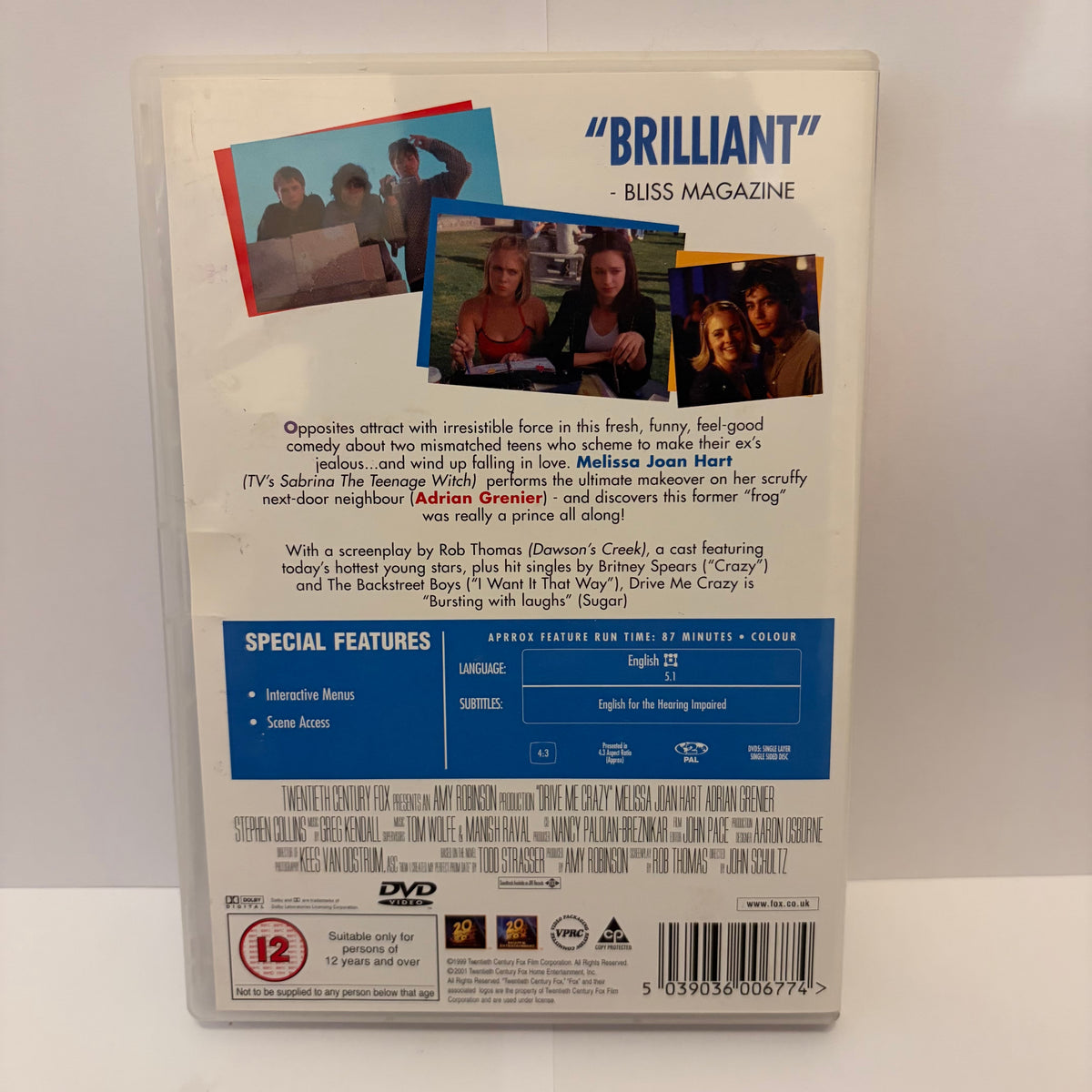 Drive Me Crazy (1999) - DVD