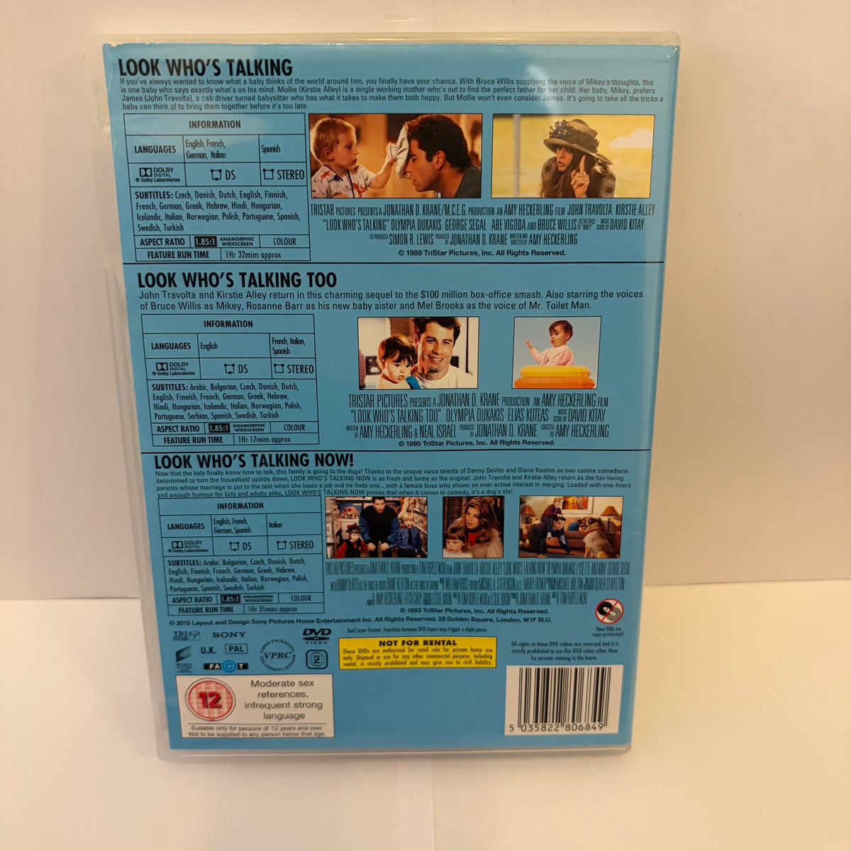 Look Who's Talking (3-Movie Collection) (1989) - DVD
