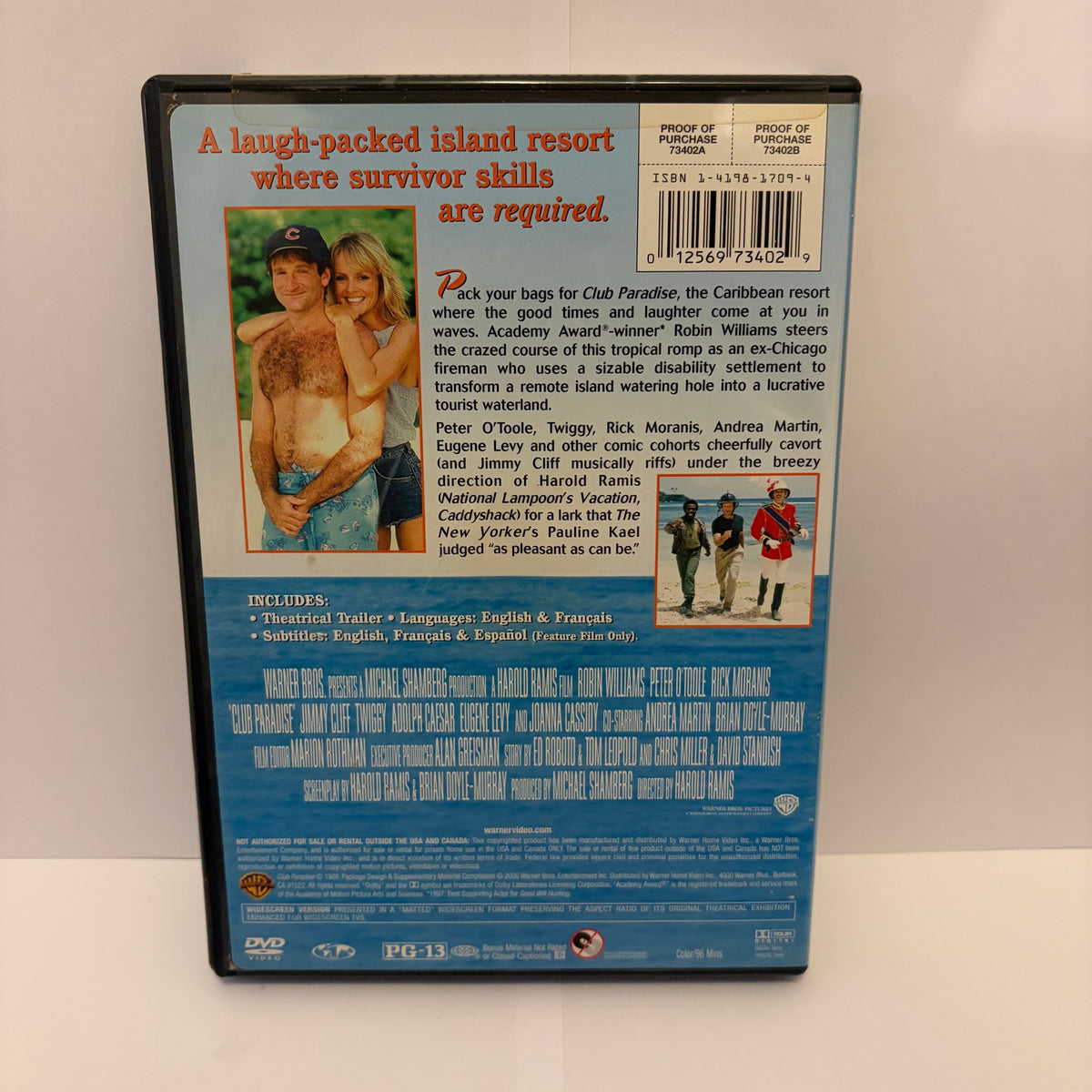 Club Paradise (1986) - DVD Region 1