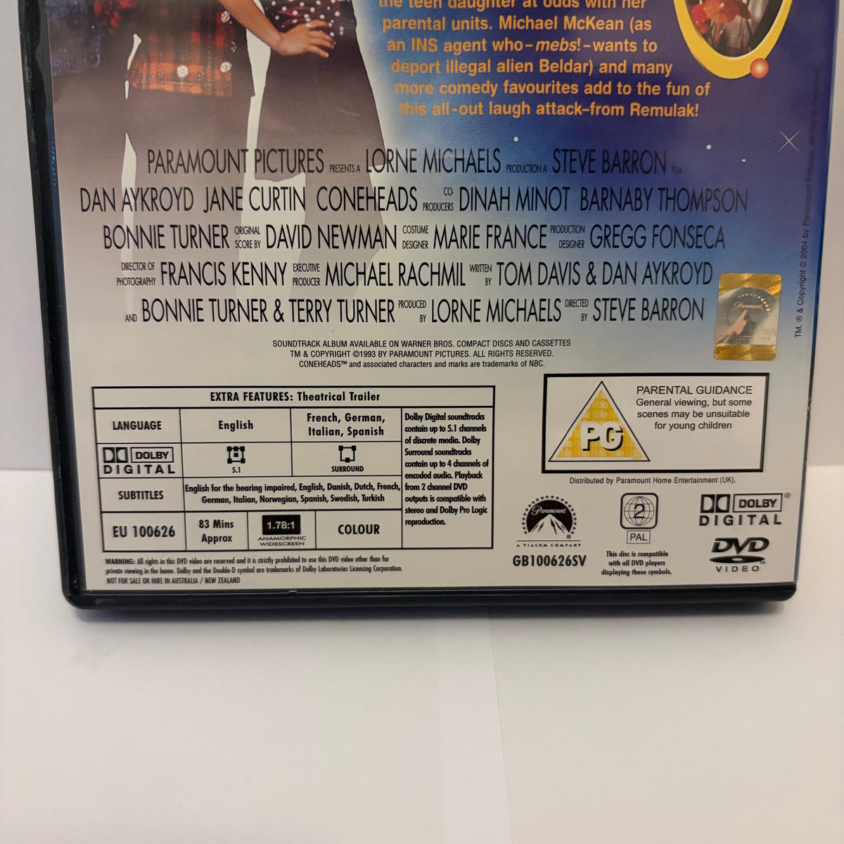 Coneheads (1993) - DVD